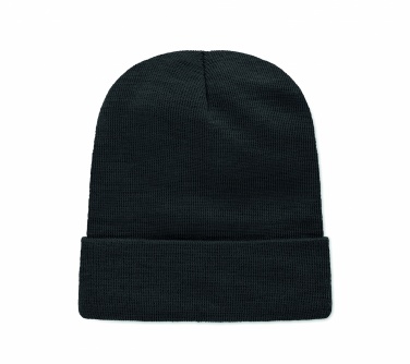 Logo trade promotional merchandise image of: Unisex beanie RPET polyester