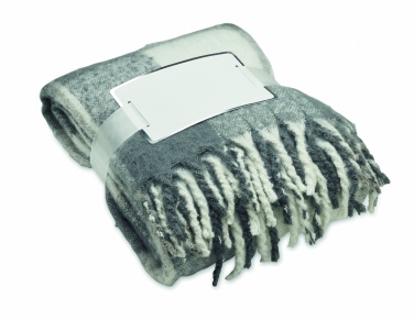 Logo trade promotional products image of: Chequered mohair blanket