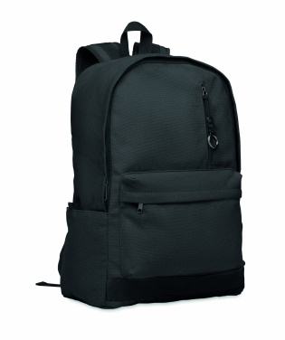 Logo trade promotional item photo of: A 15-inch laptop backpack made of recycled pre-consumer cotton with customizable printing