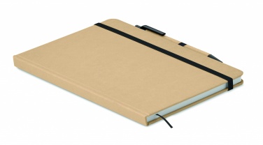 Logo trade promotional giveaways image of: Caratil A5 notebook in recycled carton