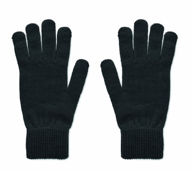 Logotrade promotional products photo of: Knitted gloves in RPET