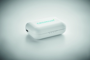 Logotrade business gift image of: TWS earbuds with charging base