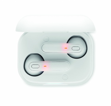 Logo trade promotional products image of: TWS earbuds with charging base