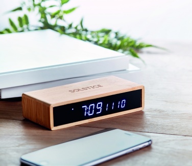 Logotrade advertising product image of: Wireless charger in bamboo 5W