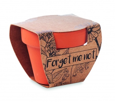 Logo trade promotional items image of: Terracotta pot 'forget me not'