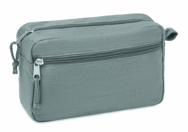 Logo trade promotional gift photo of: Hemp toilet bag hemp 200 gr/m²