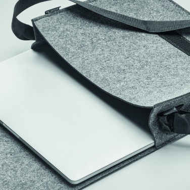 Logotrade advertising products photo of: RPET felt laptop bag