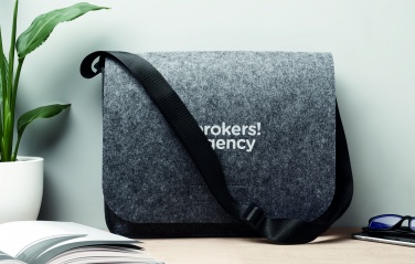 Logo trade promotional merchandise photo of: RPET felt laptop bag