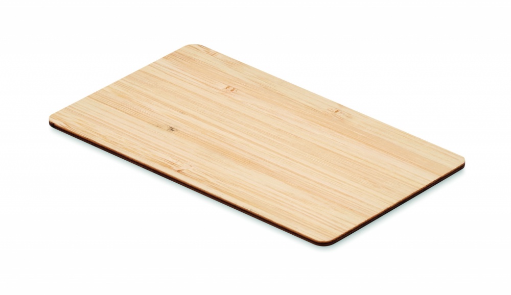 Logo trade promotional gift photo of: RFID card in bamboo material