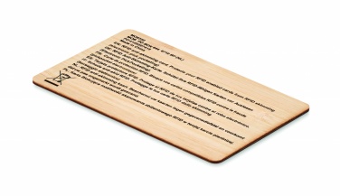 Logotrade promotional product image of: RFID card in bamboo material