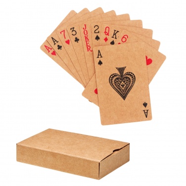 Logo trade promotional merchandise picture of: Recycled paper playing cards