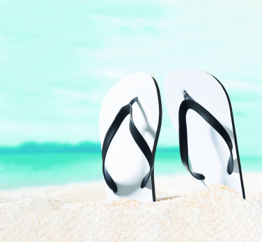 Logo trade promotional giveaways image of: Sublimation beach slippers