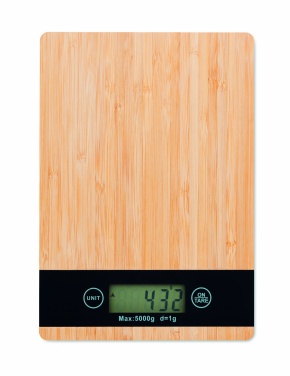 Logotrade business gifts photo of: Bamboo digital kitchen scales