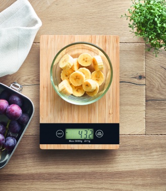 Logotrade advertising product image of: Bamboo digital kitchen scales
