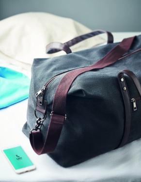 Logotrade promotional gift picture of: Weekend bag in canvas 450gr/m²