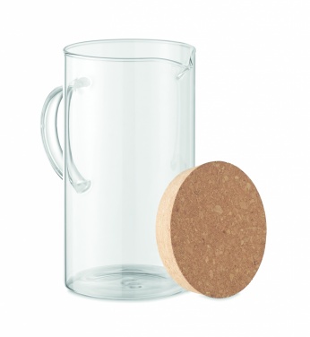 Logo trade advertising products picture of: Borosilicate glass decanter 1L
