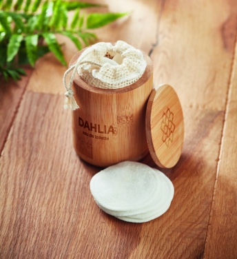 Logotrade promotional item image of: Bamboo fibre cleansing pad set