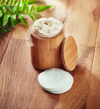 Logotrade promotional product image of: Bamboo fibre cleansing pad set