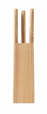 Logo trade promotional product photo of: 5 piece knife set in base