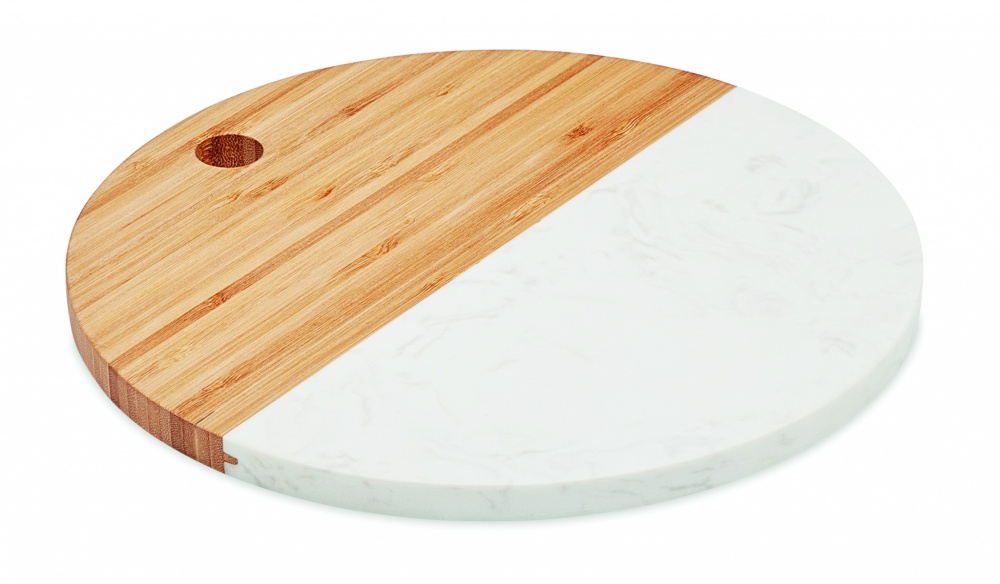 Logo trade promotional gifts image of: Marble/ bamboo serving board