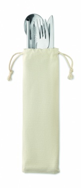 Logo trade promotional items image of: Cutlery set stainless steel