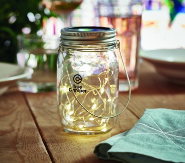 Logo trade promotional product photo of: Solar mason jar outdoor lamp