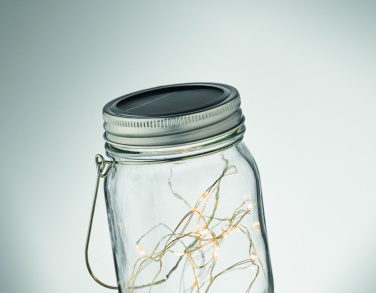Logo trade promotional gifts picture of: Solar mason jar outdoor lamp