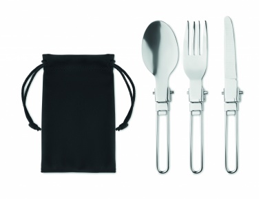 Logo trade promotional giveaways picture of: 3-piece camping cutlery set