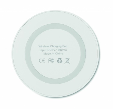 Logo trade promotional gifts image of: Small wireless charger 15W