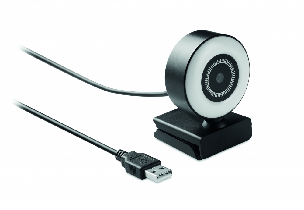 Logo trade corporate gifts image of: 1080P HD webcam and ring light