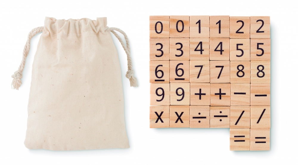 Logo trade promotional items image of: Wood educational counting game