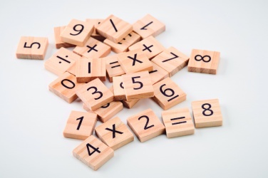 Logo trade promotional giveaways picture of: Wood educational counting game