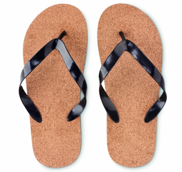 Logo trade promotional giveaway photo of: Cork beach slippers L