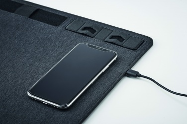 Logo trade promotional products picture of: RPET mouse mat charger 15W