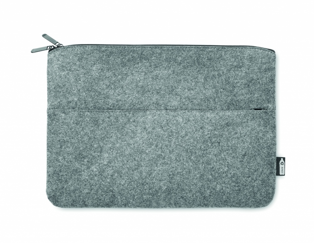 Logo trade promotional items image of: RPET felt zipped laptop bag