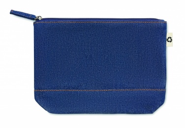 Logotrade promotional giveaway image of: Recycled denim cosmetic pouch