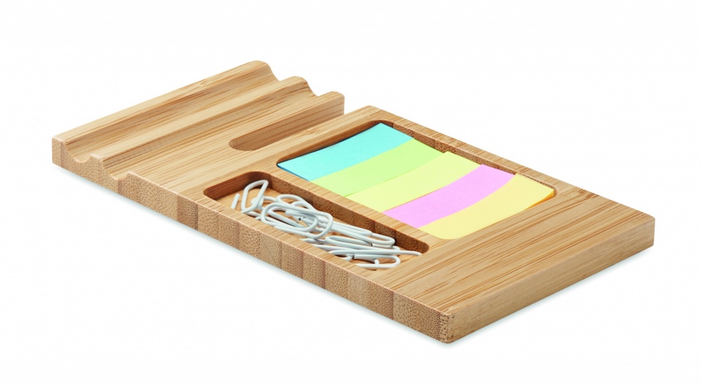 Logo trade promotional products image of: Bamboo desk phone stand
