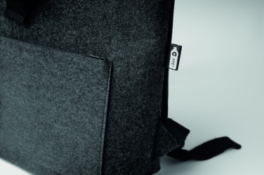Logo trade advertising product photo of: RPET felt backpack