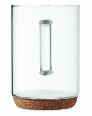 Logotrade promotional items photo of: Glass mug 400ml with cork base