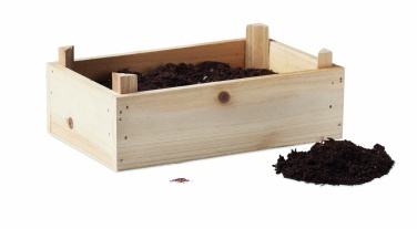 Logo trade promotional merchandise image of: Tomato kit in wooden crate