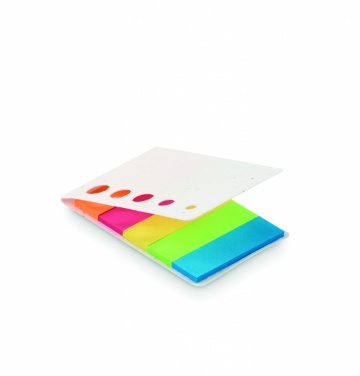 Logo trade promotional items image of: Seed paper page markers pad
