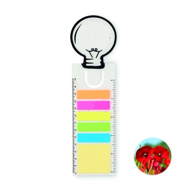 Logotrade business gift image of: Seed paper bookmark w/memo pad