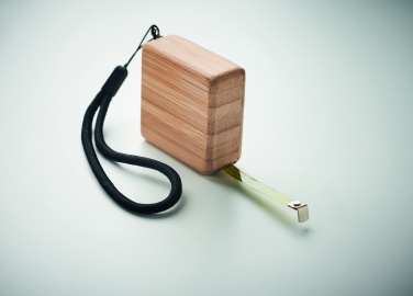 Logo trade promotional items picture of: Measuring tape in bamboo 1m