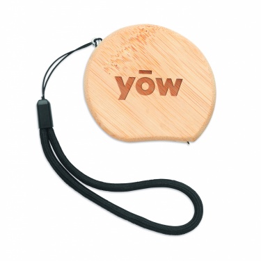 Logotrade promotional item picture of: Measuring tape in bamboo 2m
