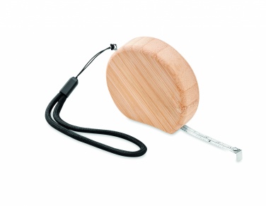 Logotrade promotional product image of: Measuring tape in bamboo 2m