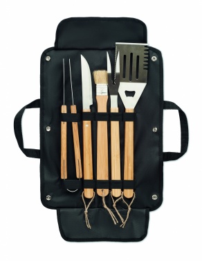 Logo trade promotional gifts picture of: 5 Barbecue tools in pouch