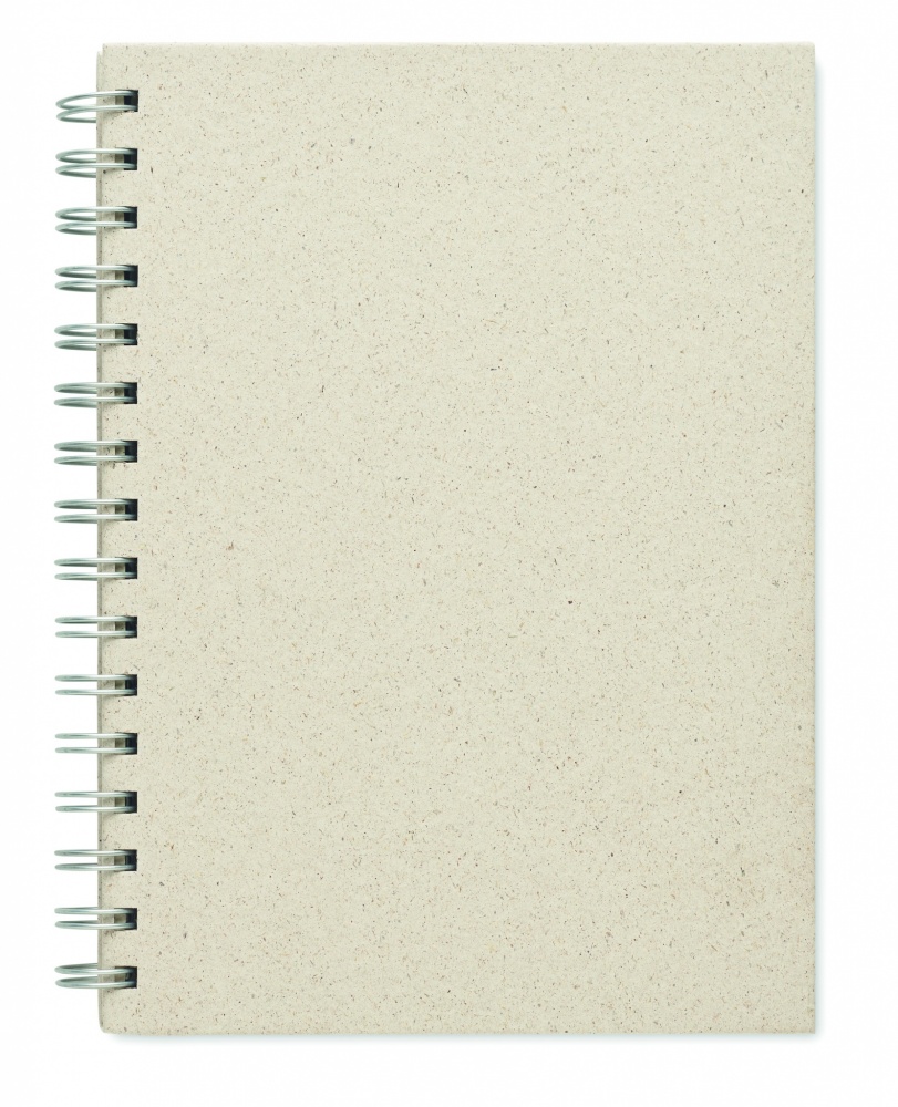 Logotrade promotional item picture of: A5 grass notebook 80 lined