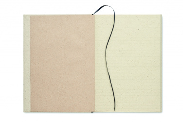 Logo trade promotional giveaway photo of: A5 grass notebook 80 lined