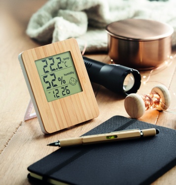 Logotrade promotional giveaways photo of: Bamboo weather station