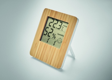 Logotrade promotional product picture of: Bamboo weather station